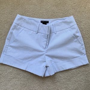 Blue and white stripe shorts